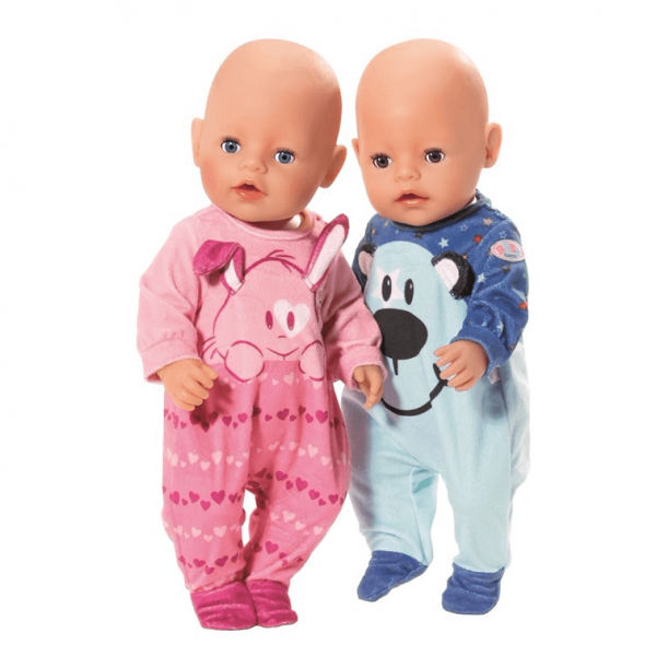 Baby Born Dockkläder - Pyjamas m. Skor - Blå